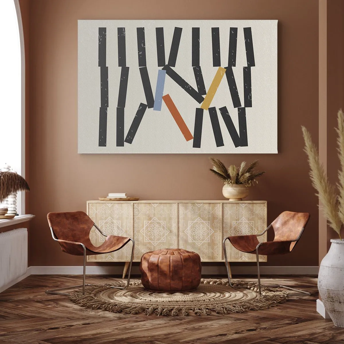 Canvas picture - Domino - Composition - 100x70 cm