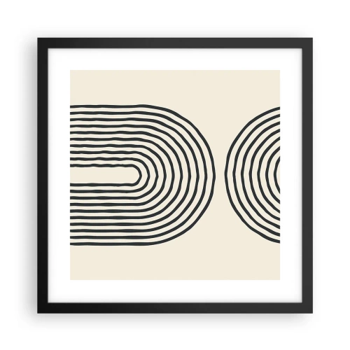 Poster in black frame - In One Moment… - 40x40 cm