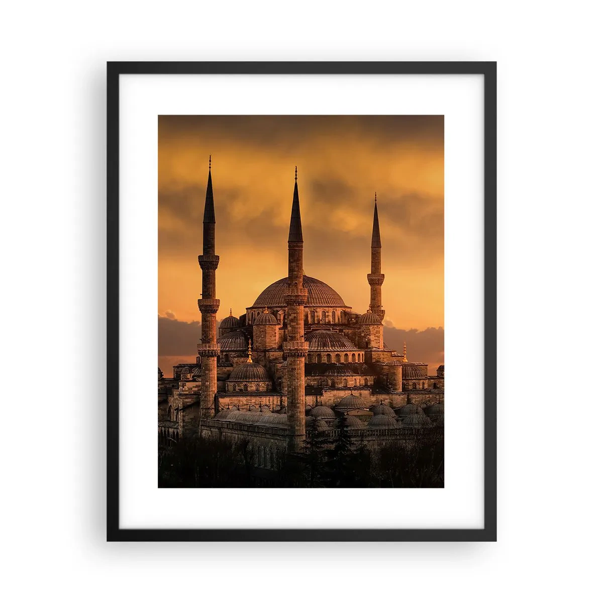 Poster in black frame - God Is Great - 40x50 cm