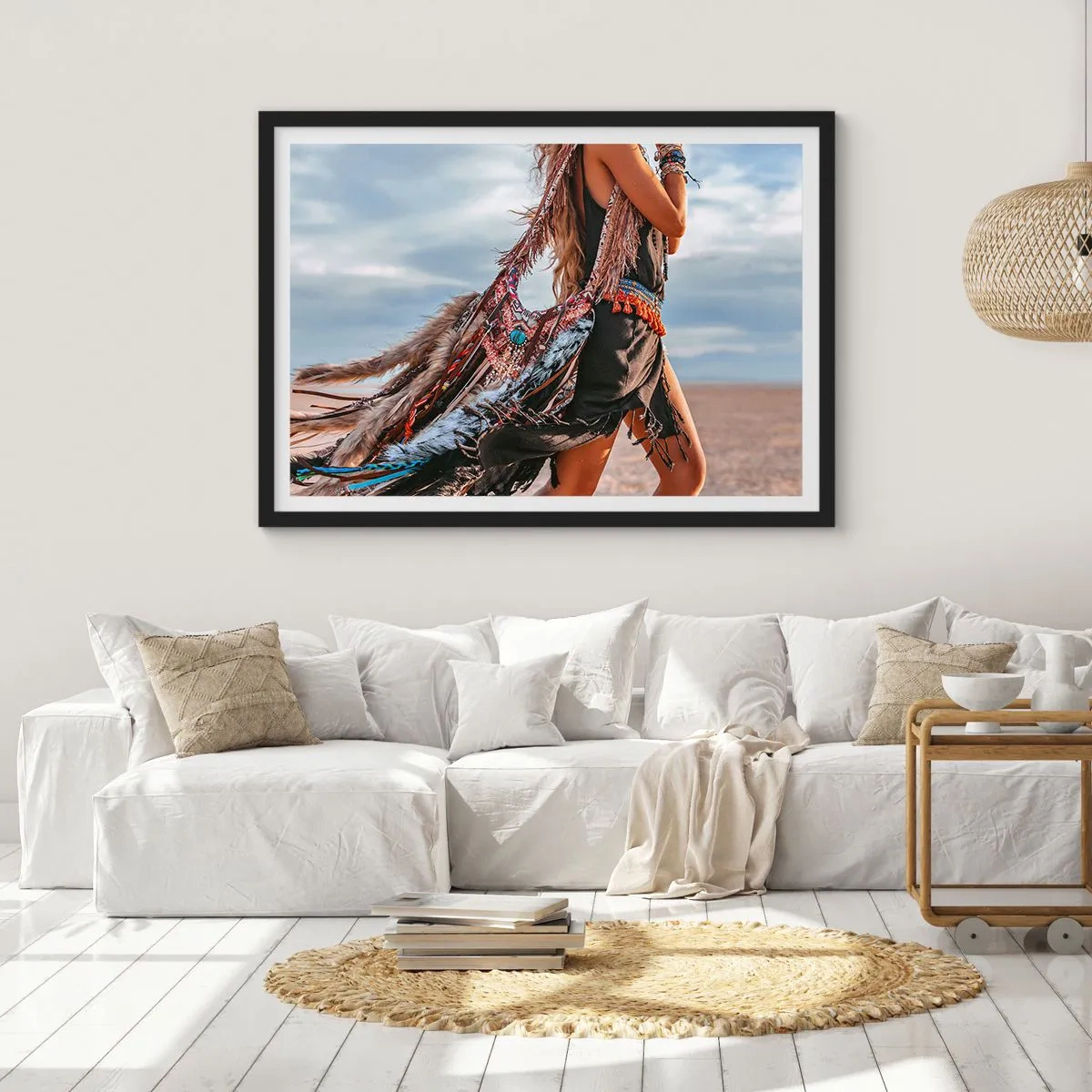 Poster in black frame - Shaman's Girl - 50x40 cm