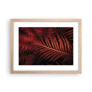 Poster in light oak frame - Heat of Life - 40x30 cm