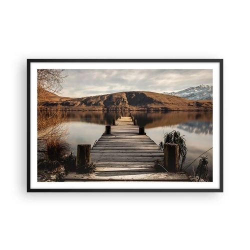 Poster in black frame - Landscape in Silence - 91x61 cm