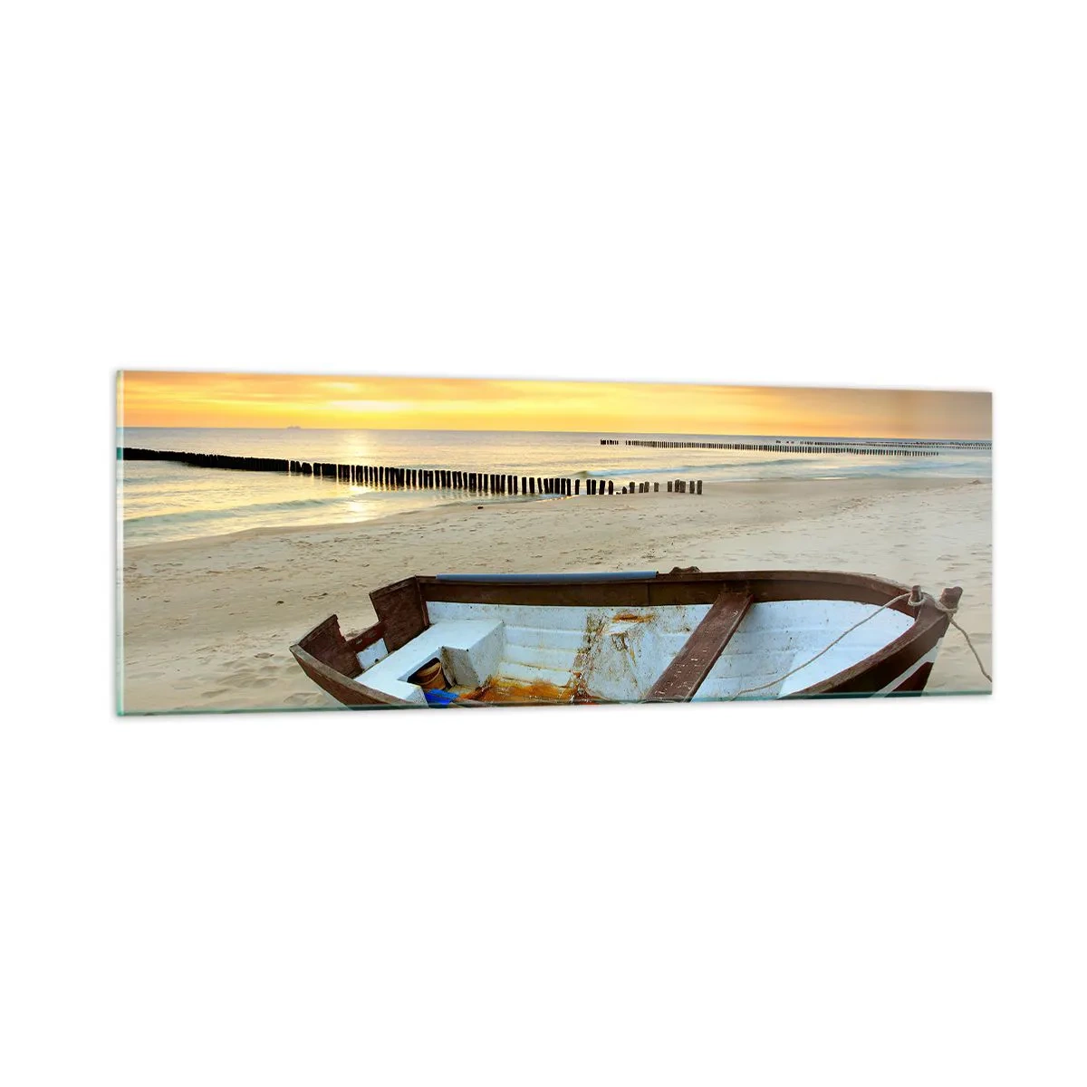 Glass picture - The Most Beautiful Beaches  - 90x30 cm