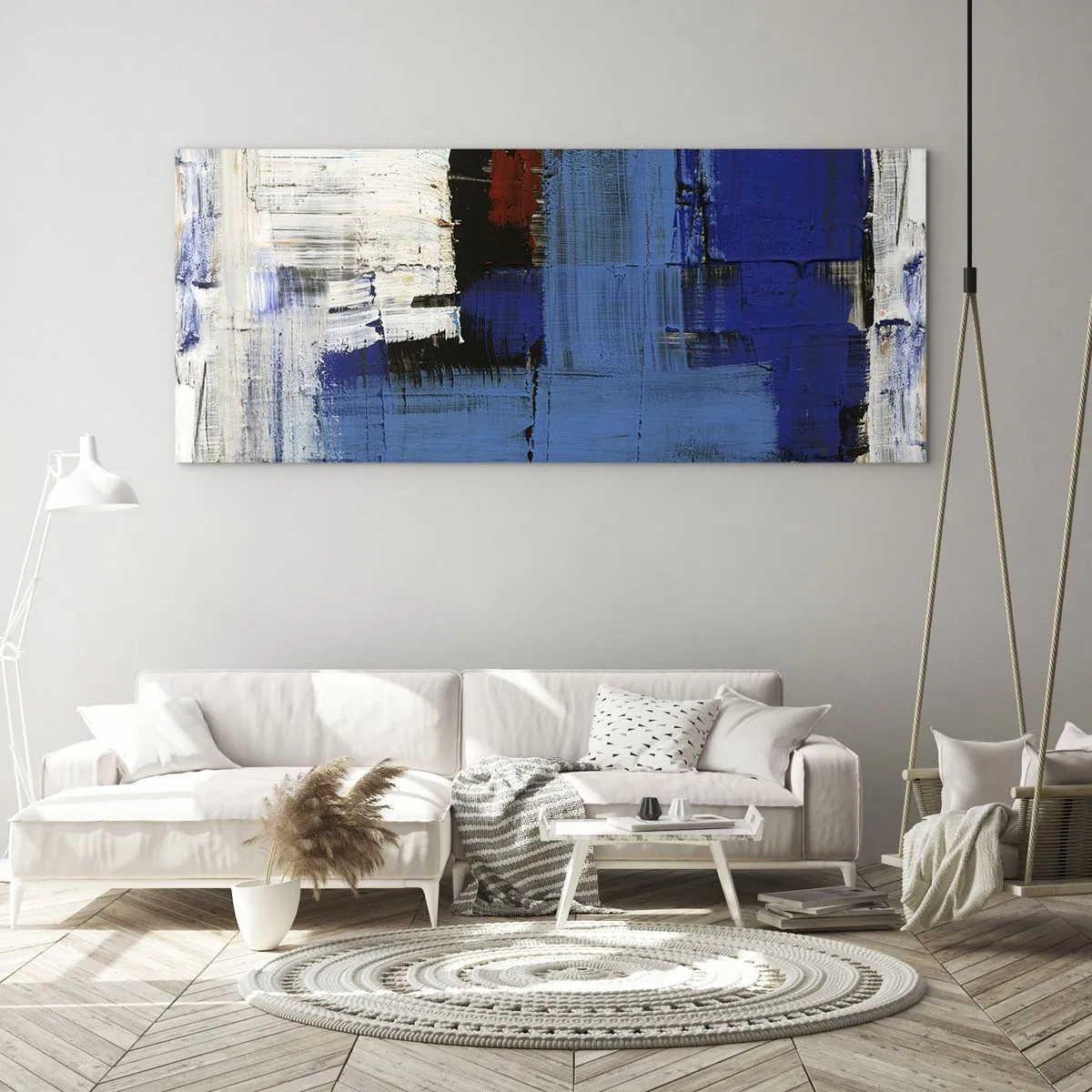 Glass picture - The Secret of Blue - 140x50 cm