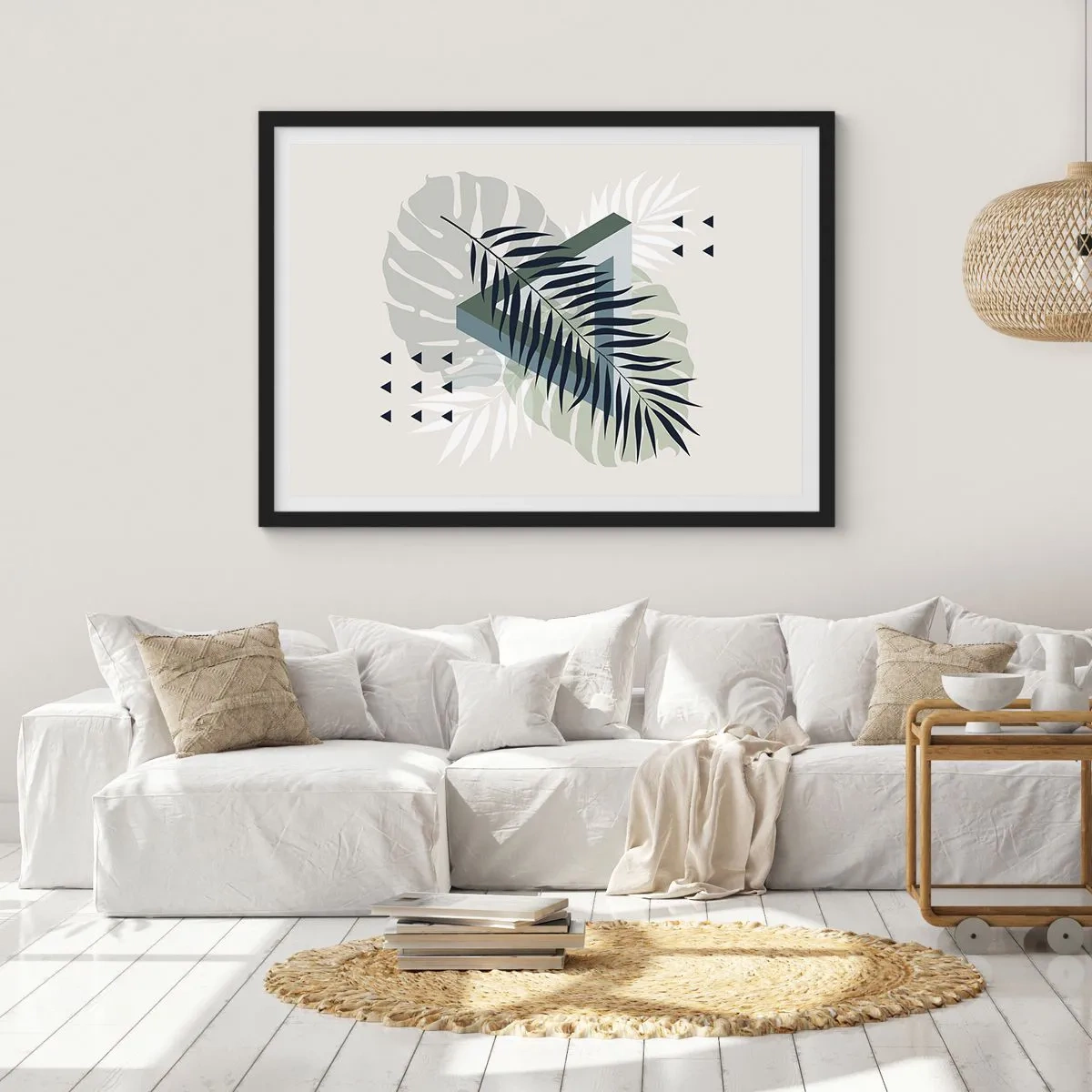 Poster in black frame - Nature and Geometry - Two Orders? - 40x30 cm