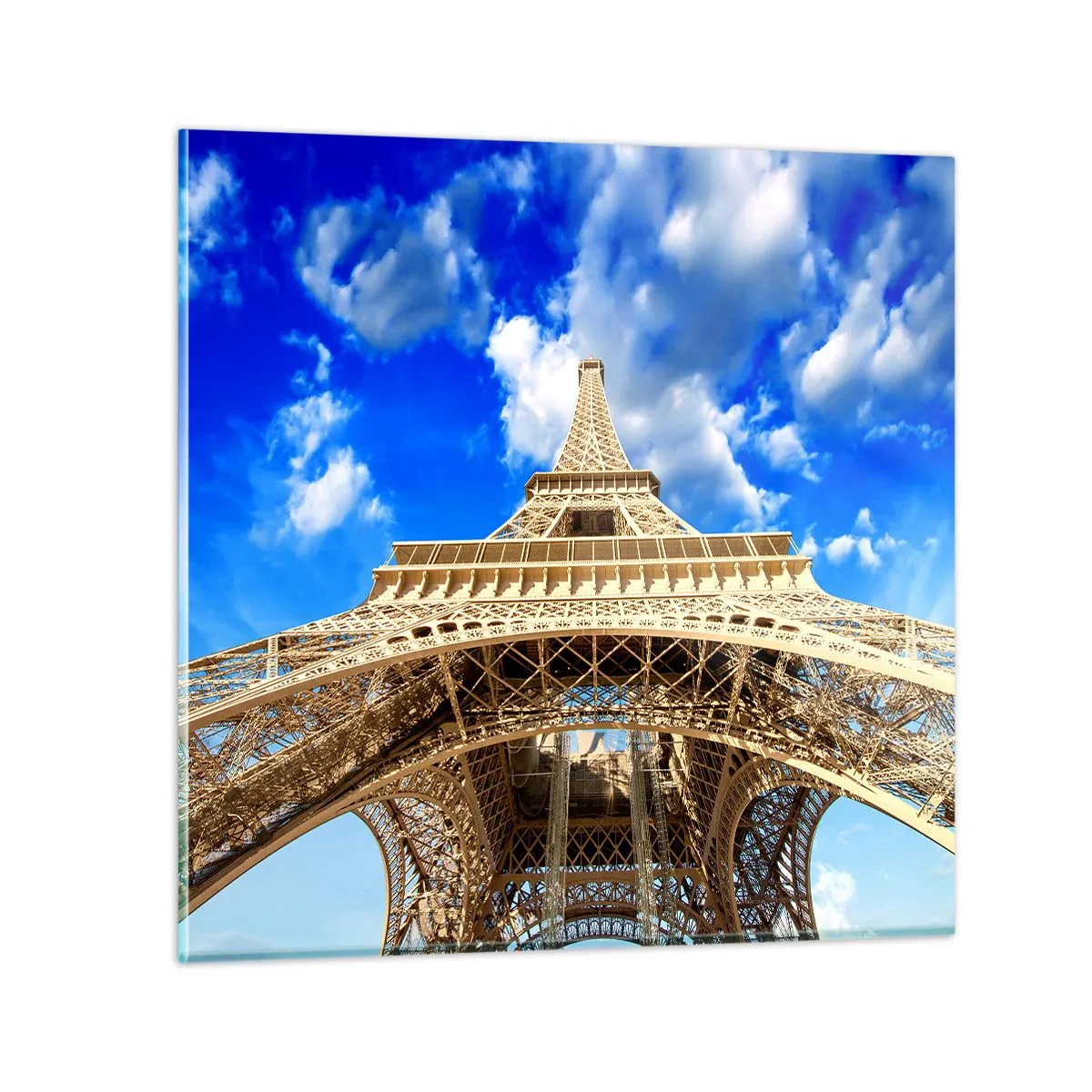 Glass picture - Reaching Sky and Clouds - 50x50 cm