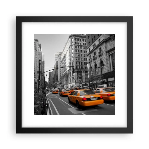 Poster in black frame - Suns of a Big City - 30x30 cm