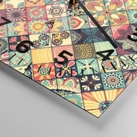 Clock face with numbers