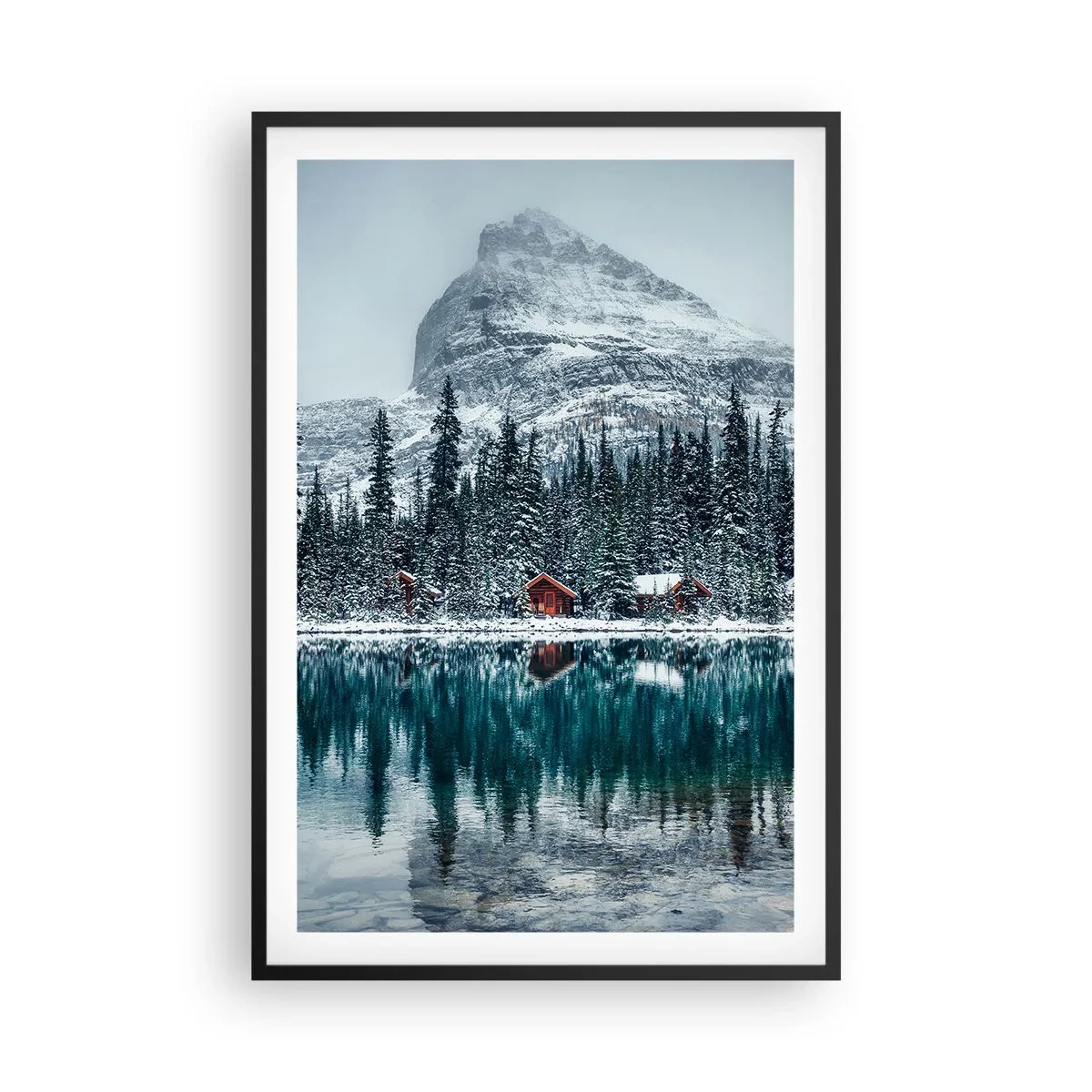 Poster in black frame - Canadian Retreat - 61x91 cm