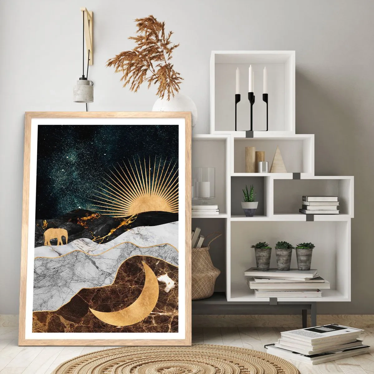 Poster in light oak frame - Eternal Laws - 70x100 cm