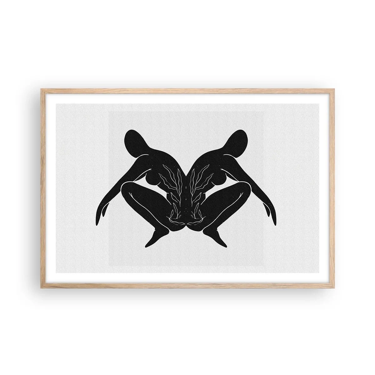 Poster in light oak frame - Mutual Soul - 91x61 cm