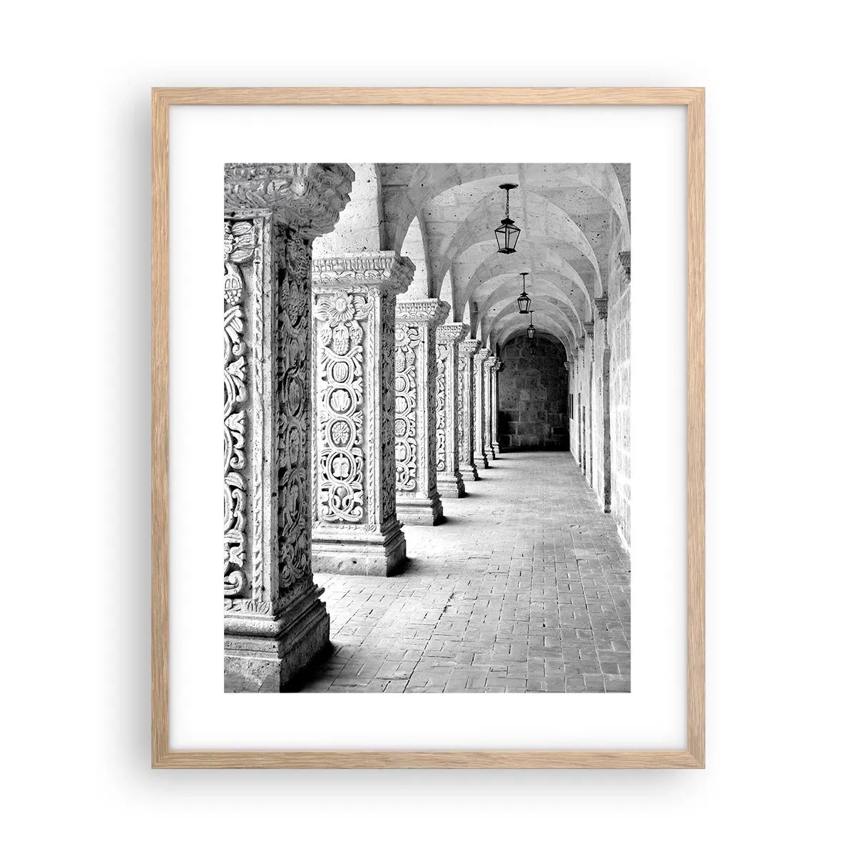 Poster in light oak frame - Where is this Going...? - 40x50 cm