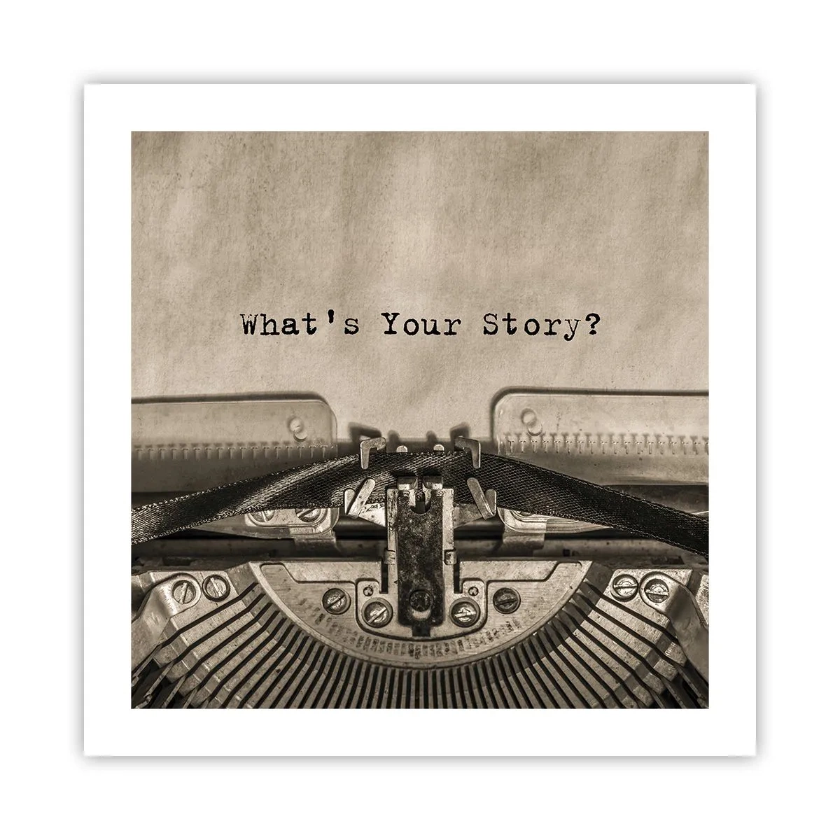 Poster - Tell Me  - 50x50 cm