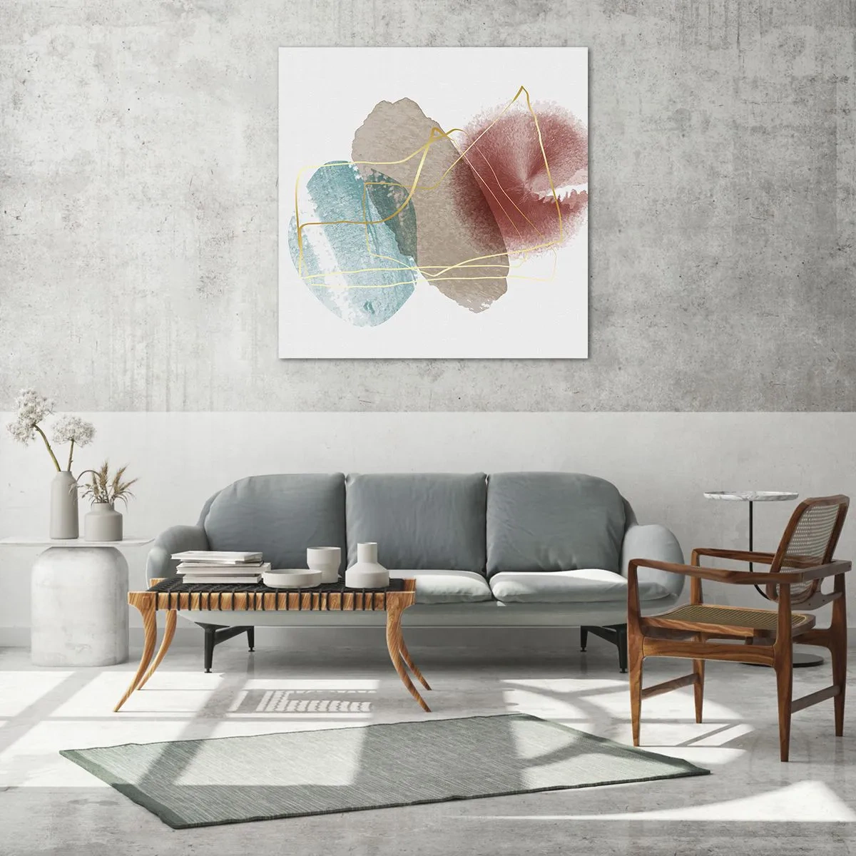 Glass picture - Beads of Space - 40x40 cm