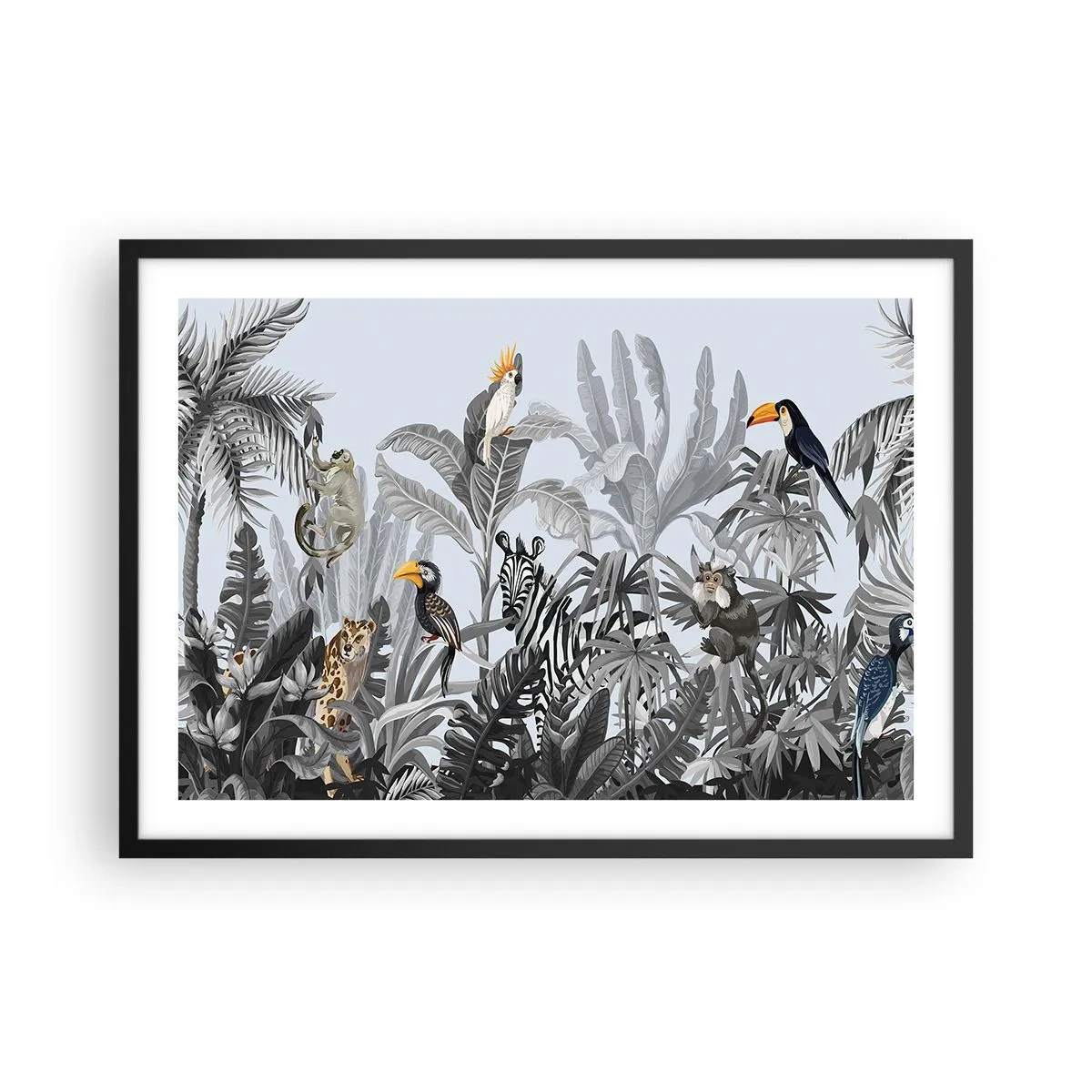 Poster in black frame - African Fairy Tale - 70x50 cm