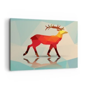 Canvas picture - Geometrical Deer - 120x80 cm