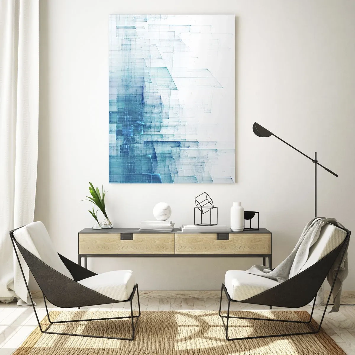 Glass picture - And There Was Space - 50x70 cm