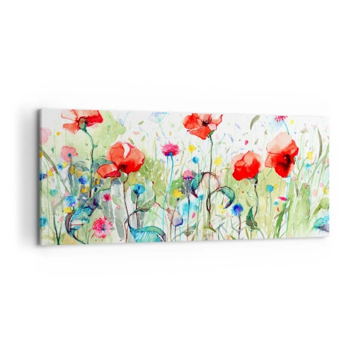 Canvas picture - Meadow in May - 100x40 cm
