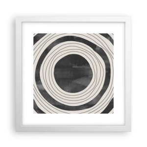 Poster in white frmae - Heart of the Matter - 30x30 cm