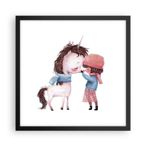 Poster in black frame - Winter Tale - 40x40 cm