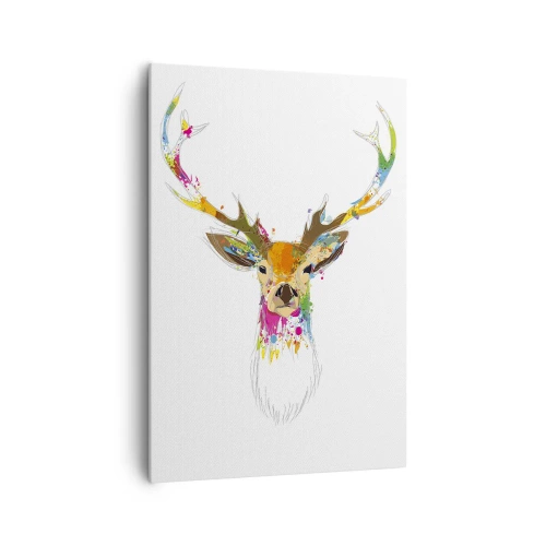 Canvas picture - Deer Bathed in Colour - 70x100 cm