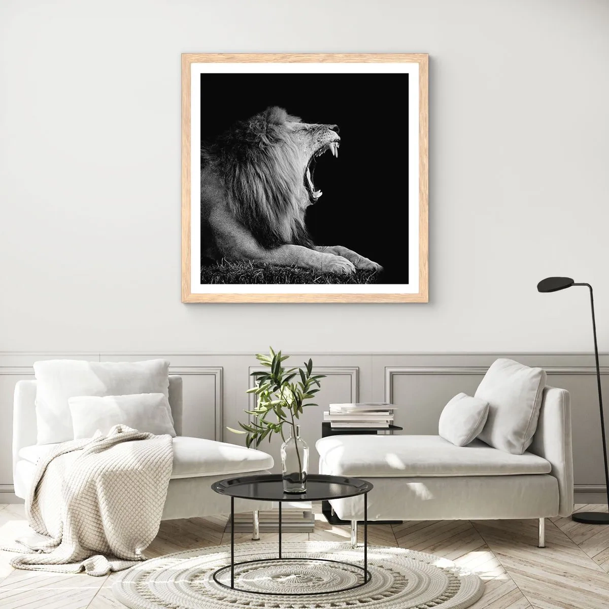 Poster in light oak frame - Without Any Doubt - 30x30 cm
