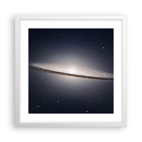 Poster in white frmae - A Long Time Ago in a Distant Galaxy - 40x40 cm