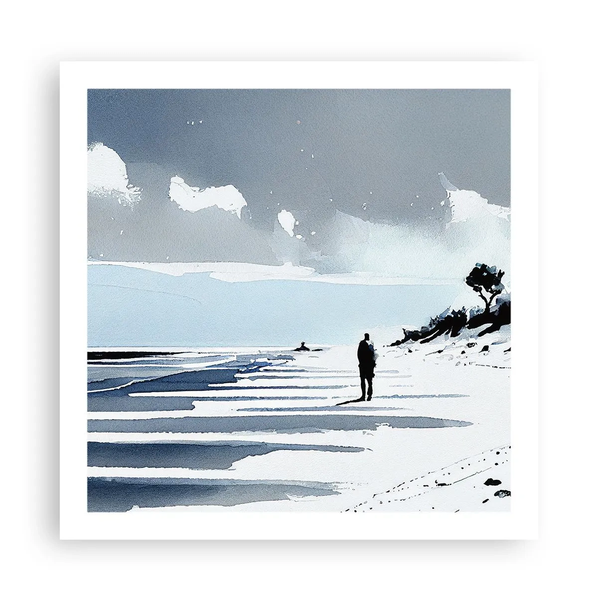 Poster - All Alone - 60x60 cm