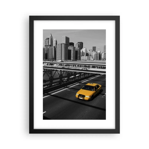 Poster in black frame - Colour of a Big City - 30x40 cm
