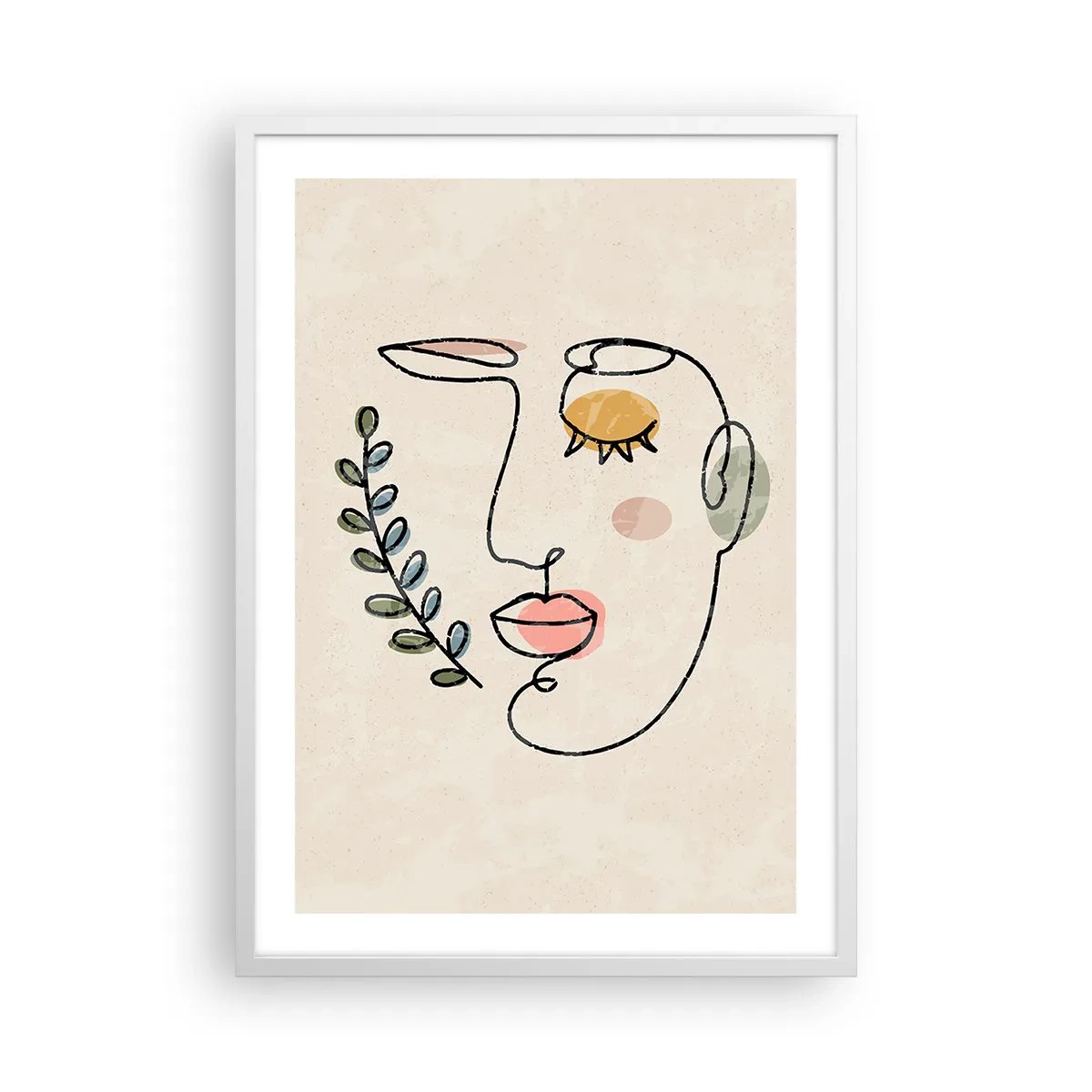 Poster in white frmae - Discovered Peace - 50x70 cm