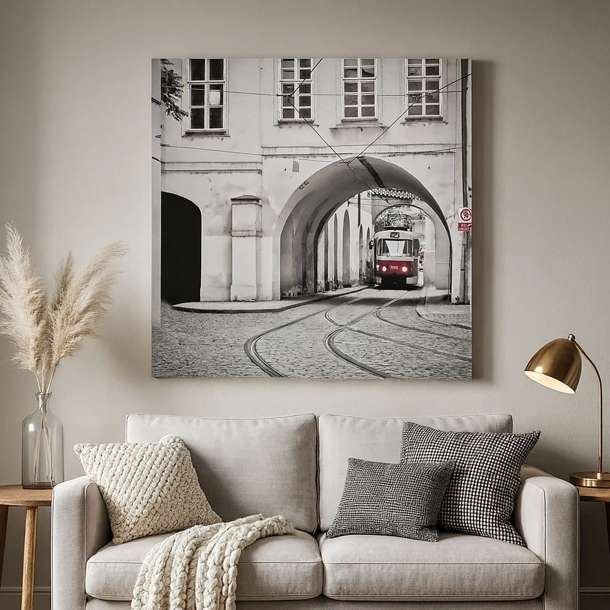 Canvas picture - Through City Labirynth - 30x30 cm