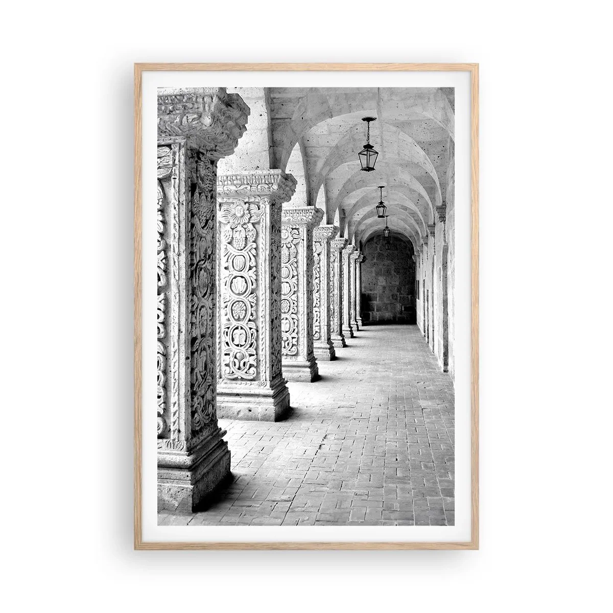 Poster in light oak frame - Where is this Going...? - 70x100 cm