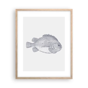 Poster in light oak frame - For Natural Scientist's Album - 40x50 cm