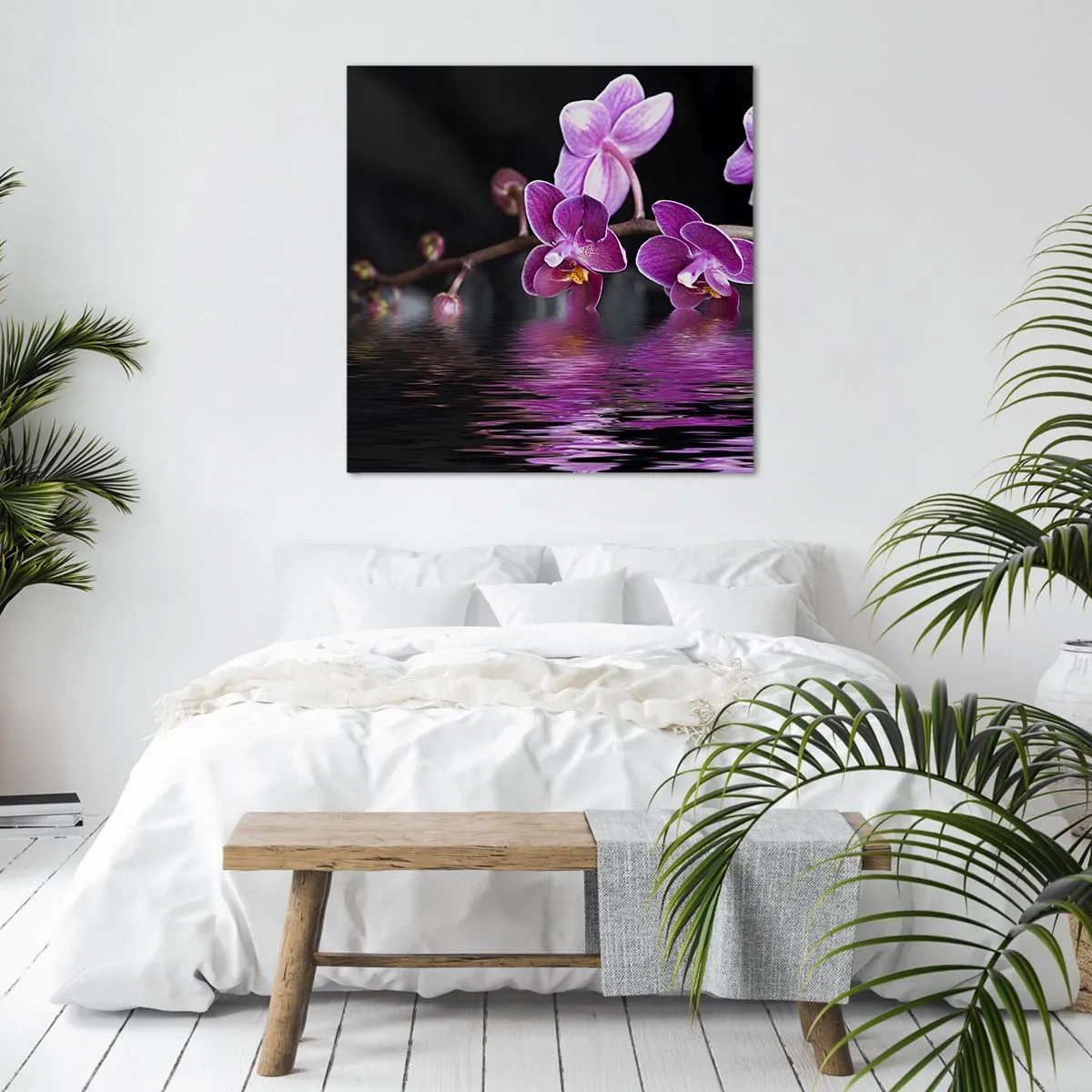 Canvas picture - Lilac Reflection of Beauty - 50x50 cm