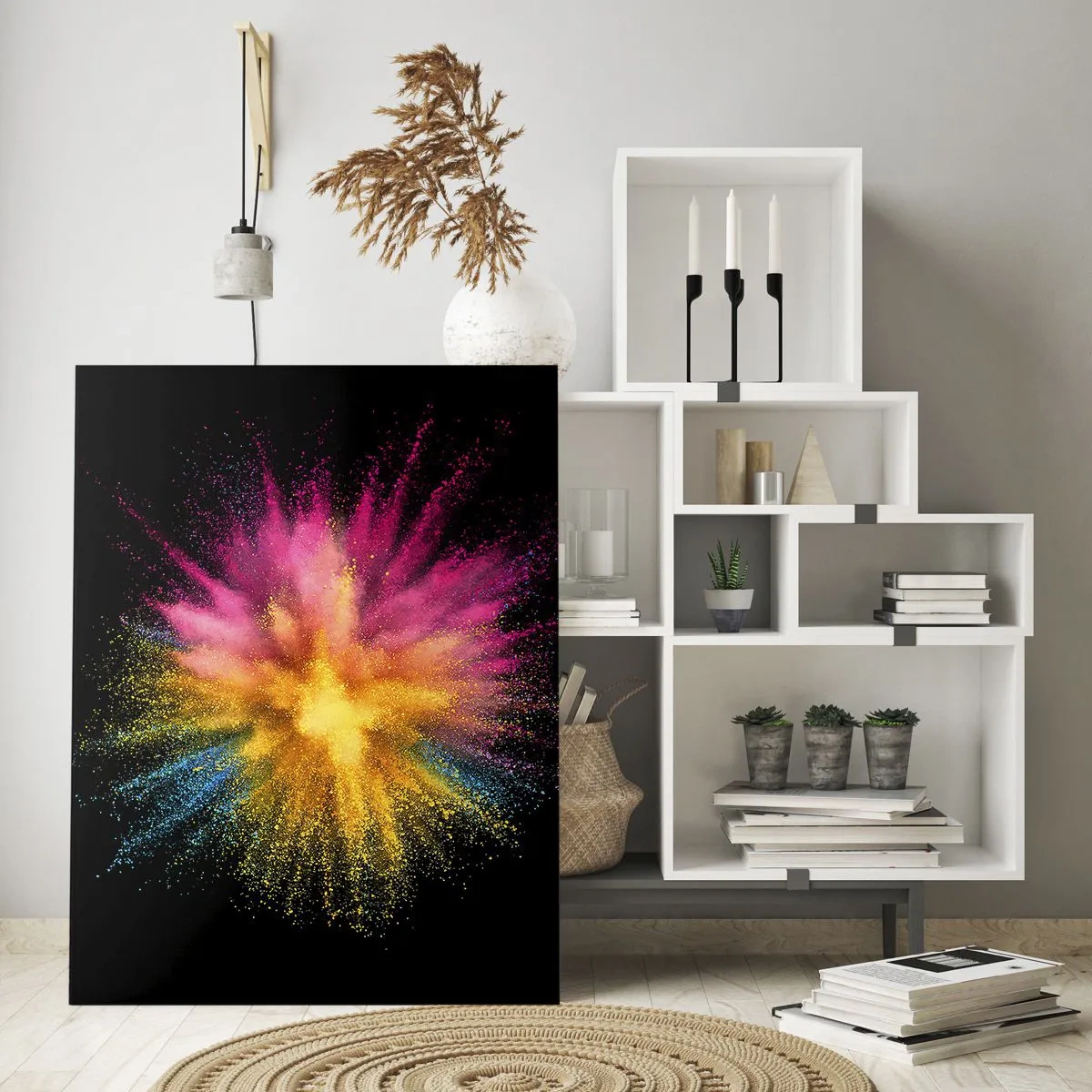 Glass picture - Birth of Colours - 80x120 cm