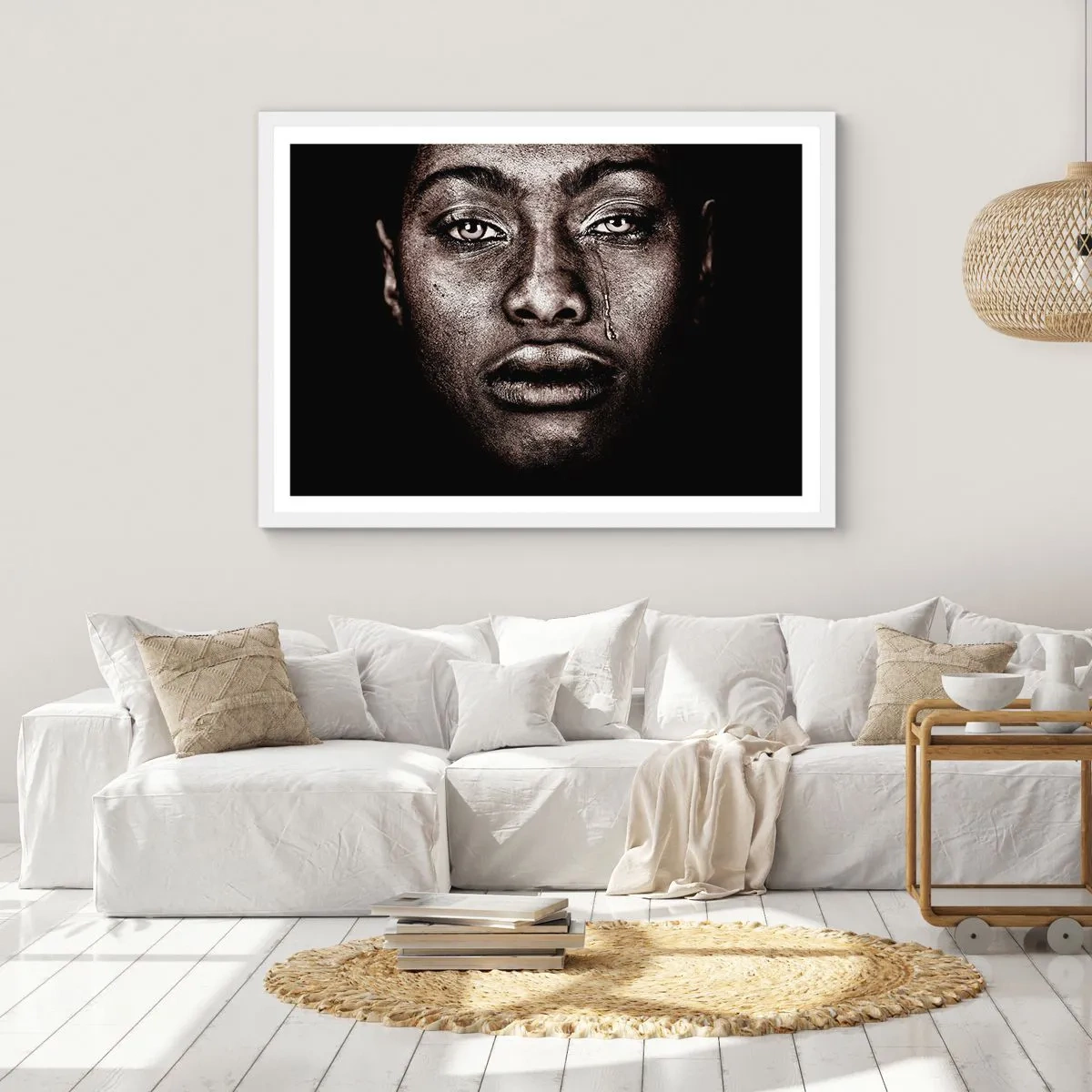 Poster in white frmae - One Tear - 50x40 cm