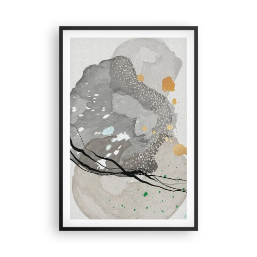 Poster in black frame - Organic Composition - 61x91 cm