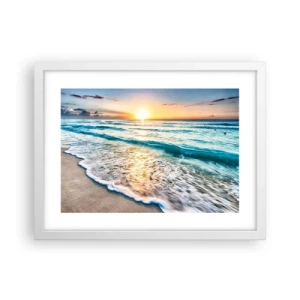Poster in white frmae - Sunset View - 40x30 cm