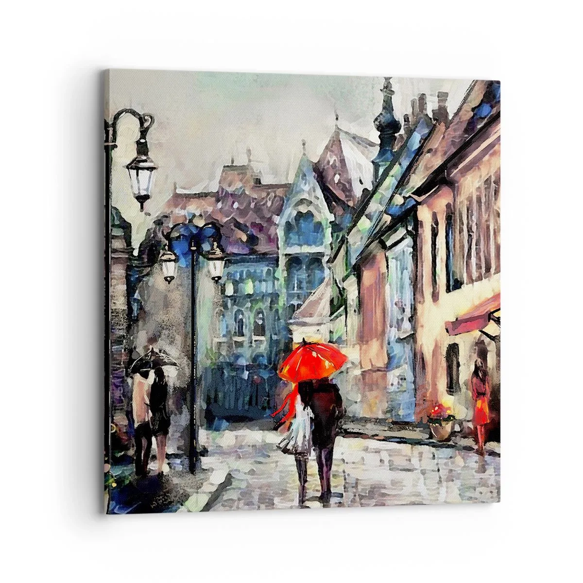 Canvas picture - Rain for Two - 70x70 cm