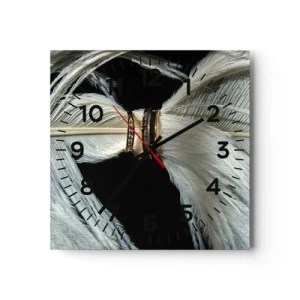 Wall clock - Clock on glass - …and I won't Leave You… - 30x30 cm