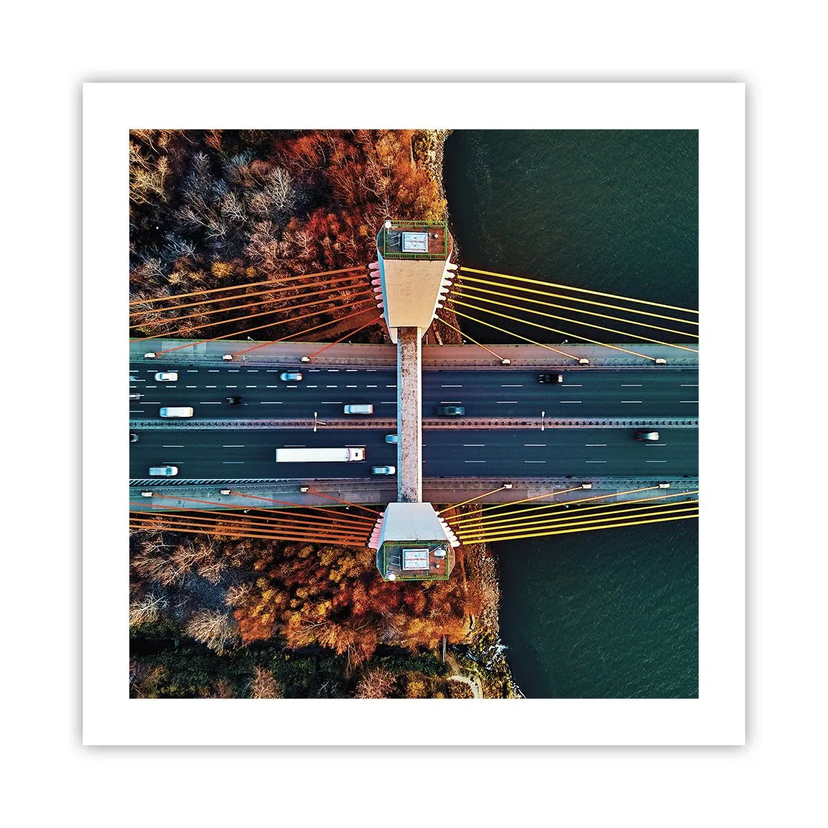 Poster - Behind Seas and Oceans - 50x50 cm