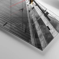 Clock face with lines