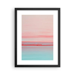 Poster in black frame - Abstract at Dawn - 30x40 cm