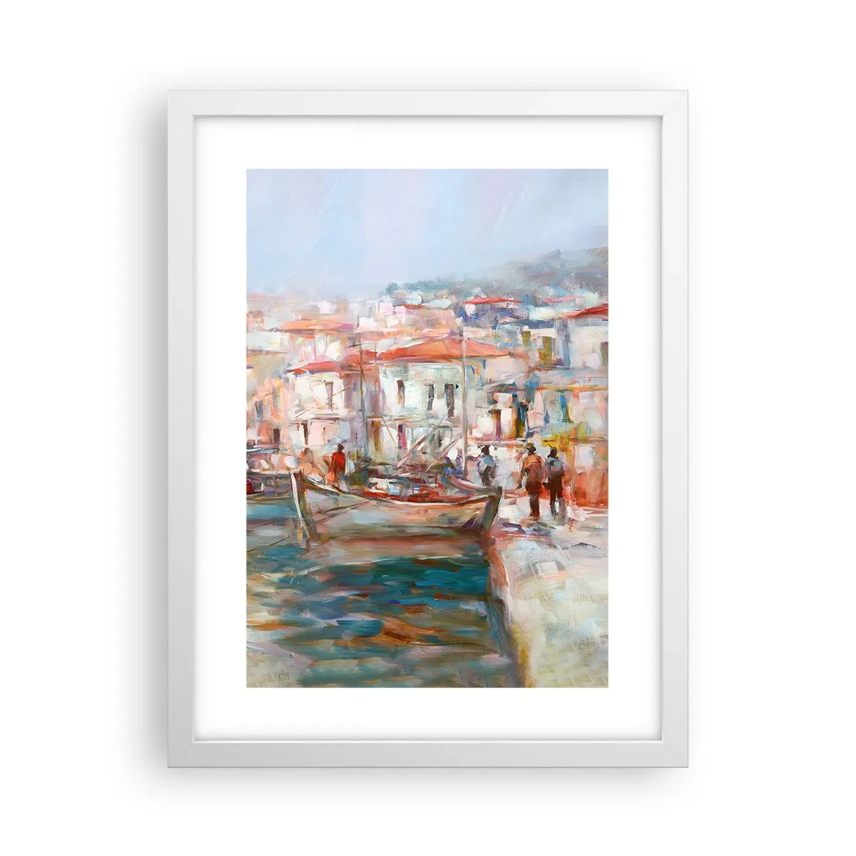 Poster in white frmae - Holidays in Pastel - 30x40 cm