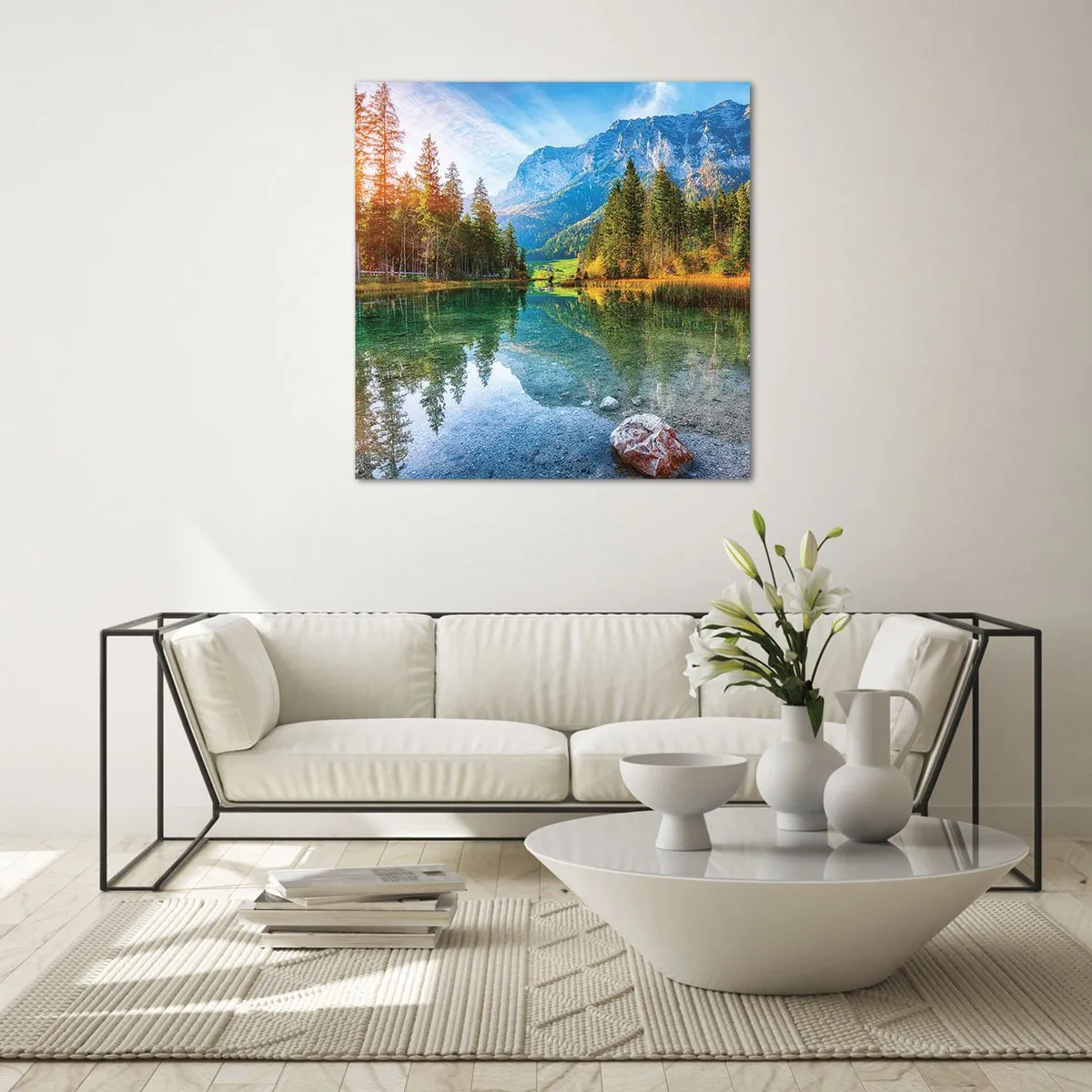 Glass picture - Mellow Autumn - 40x40 cm