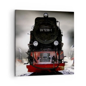 Canvas picture - Standing and Wheezing, Panting and Blowing - 50x50 cm