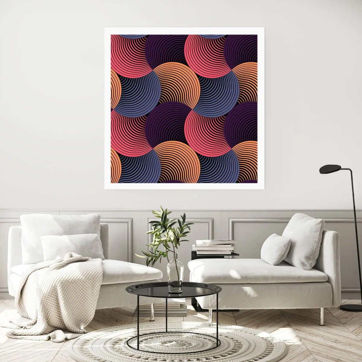 Poster - In a Circular Rhythm - 50x50 cm
