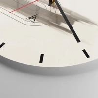 Clock face with lines