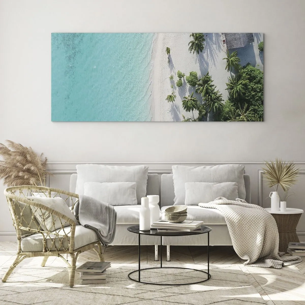Glass picture - Holidays in Paradise - 90x30 cm