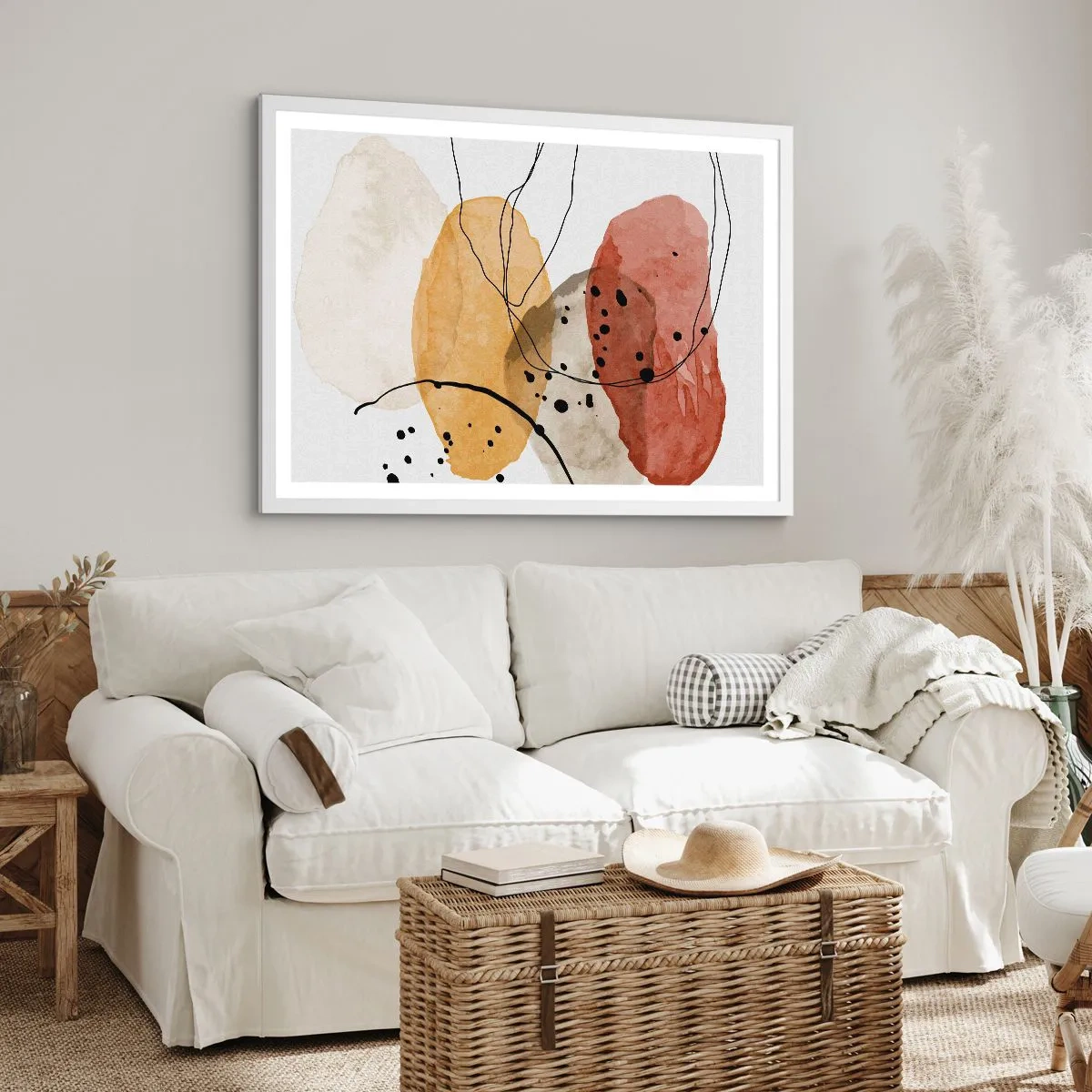 Poster in white frmae - Like a Light Air - 100x70 cm